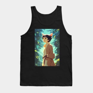 The Human Cat Owl Hybrid Tank Top